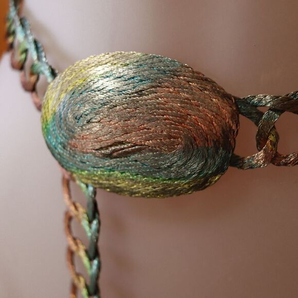 Beautiful Unique Handmade Mermaidcore Pastel Rainbow Belt OS Adjustable main image 13